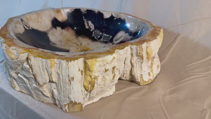 Petrified Wood Stone Vessel Sink, PW21
