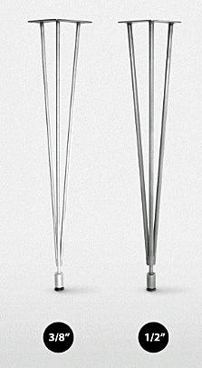 Steel HAIRPIN Table Legs, 1/2" Diameter Rod - Impact Imports