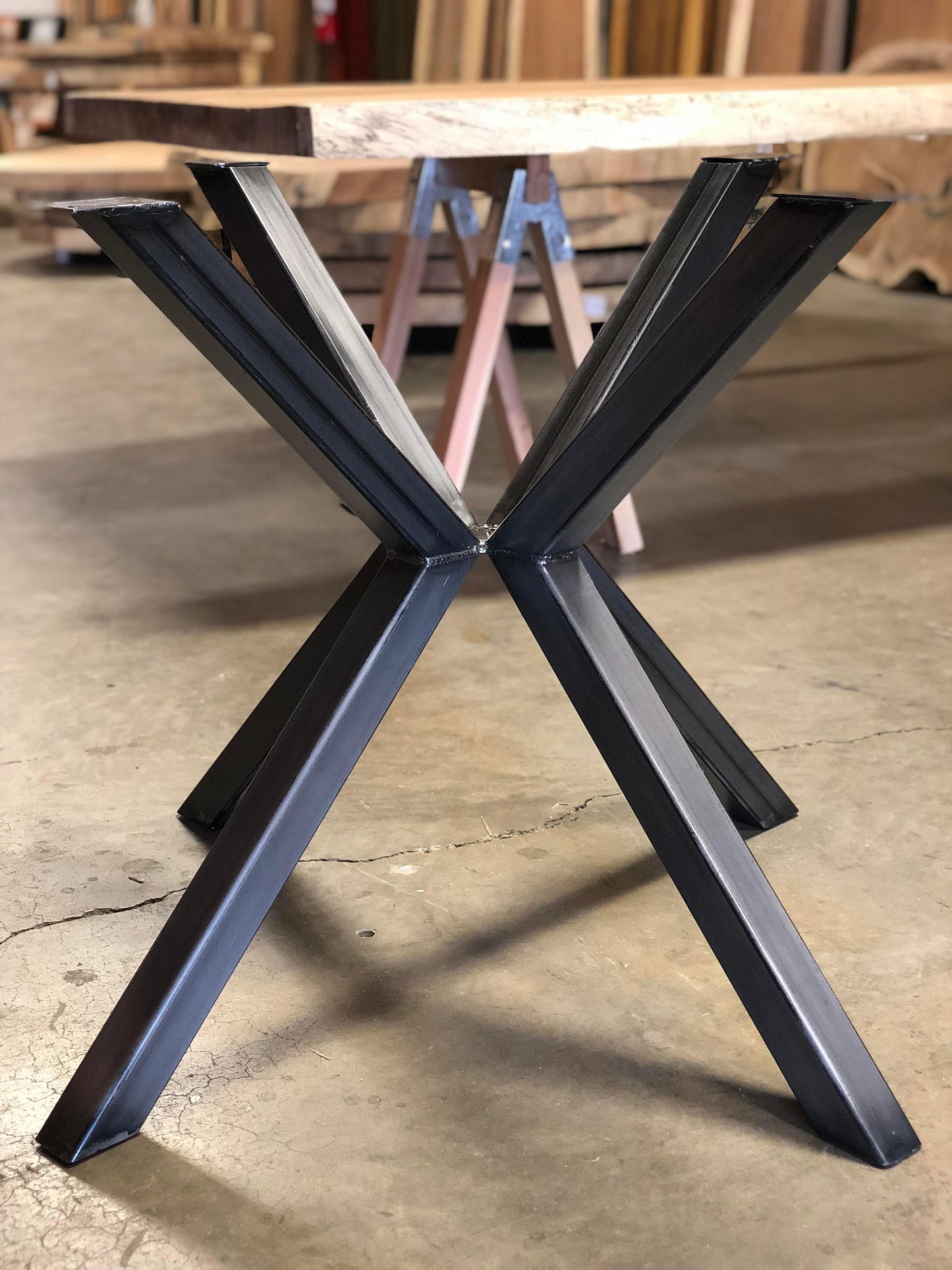 Steel Table Legs, STAR PEDESTAL Style - Impact Imports