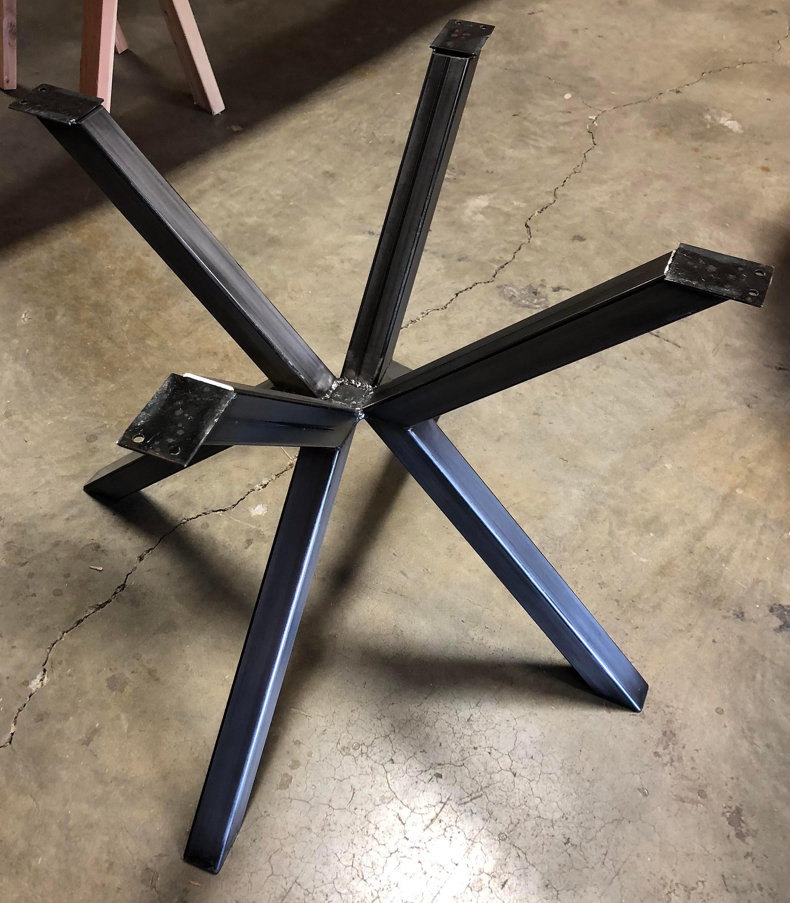 Steel Table Legs, STAR PEDESTAL Style – Impact Imports