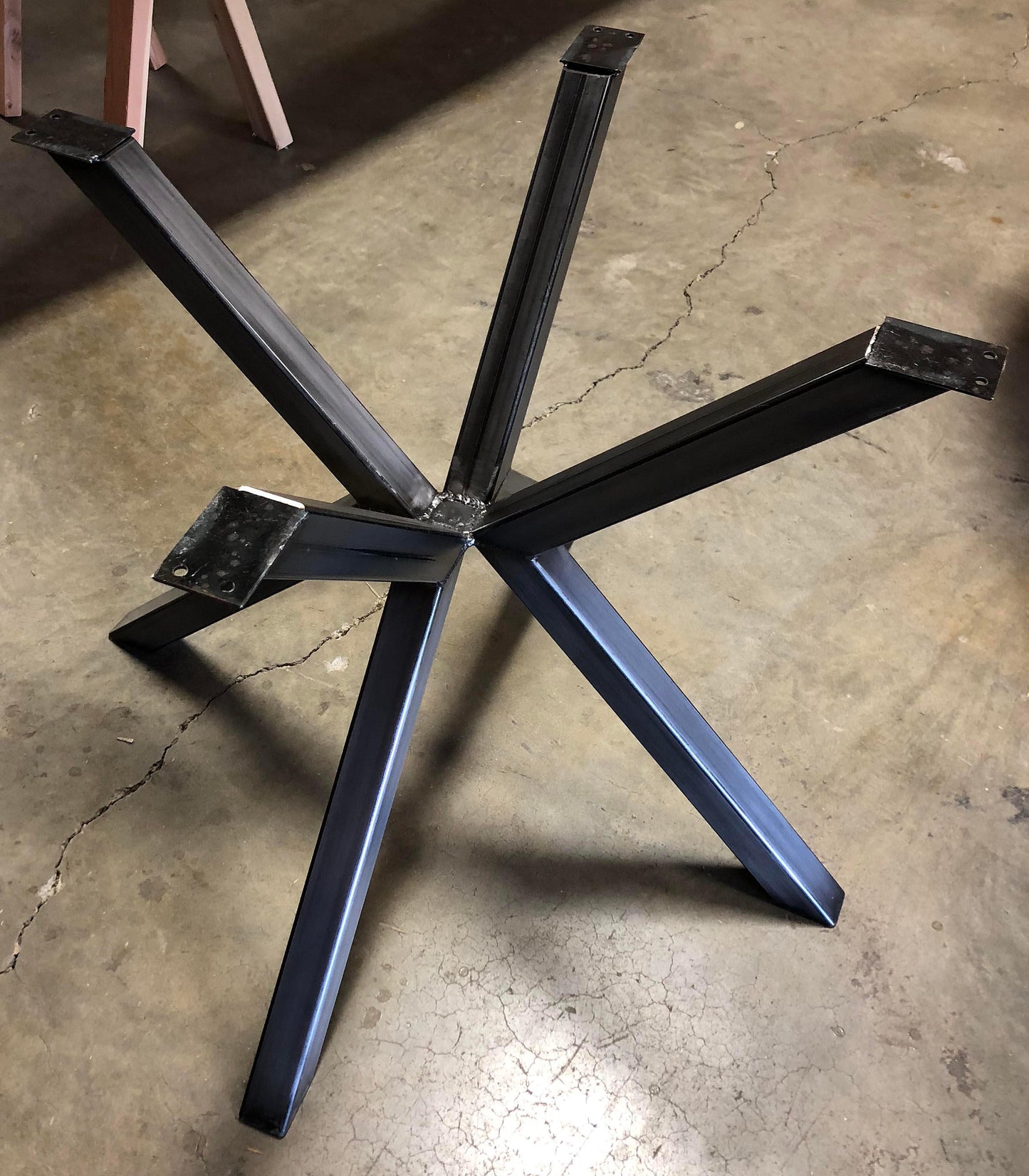 Steel Table Legs, STAR PEDESTAL Style - Impact Imports