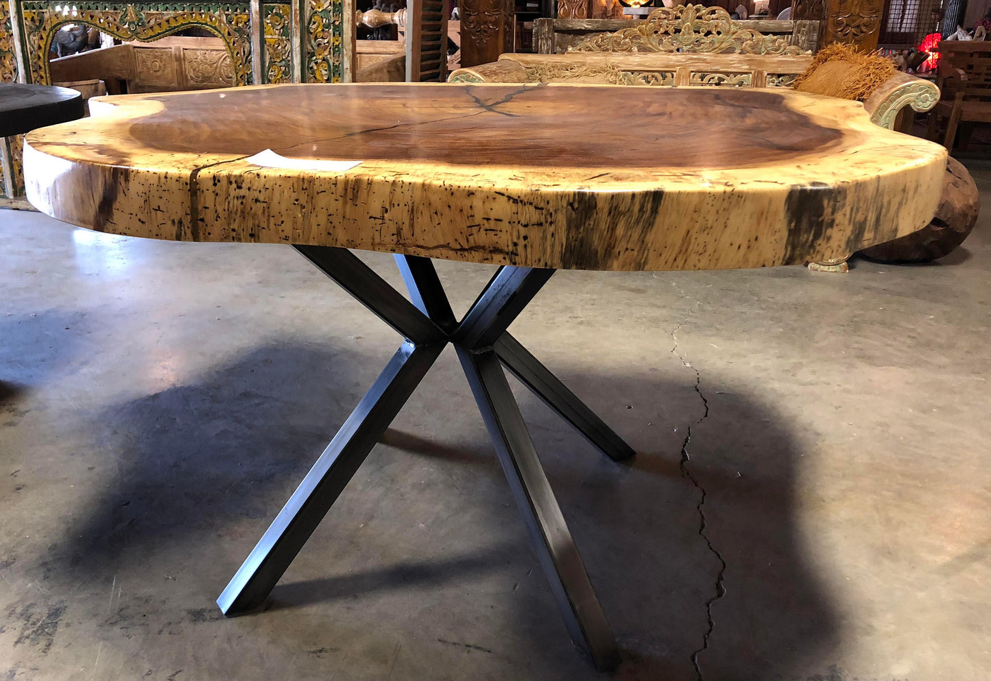 Steel Table Legs, STAR PEDESTAL Style - Impact Imports