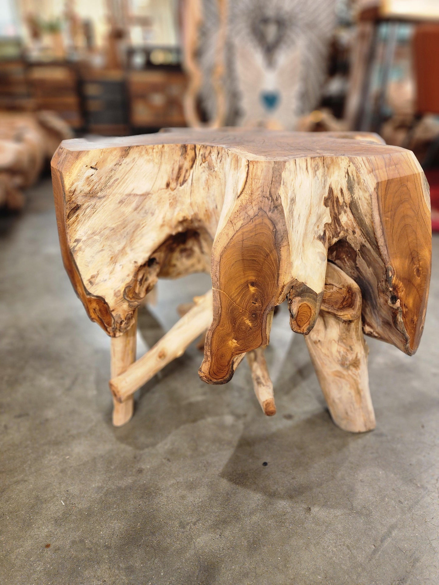 Teak Root Side Table - TRST1 - Impact Imports
