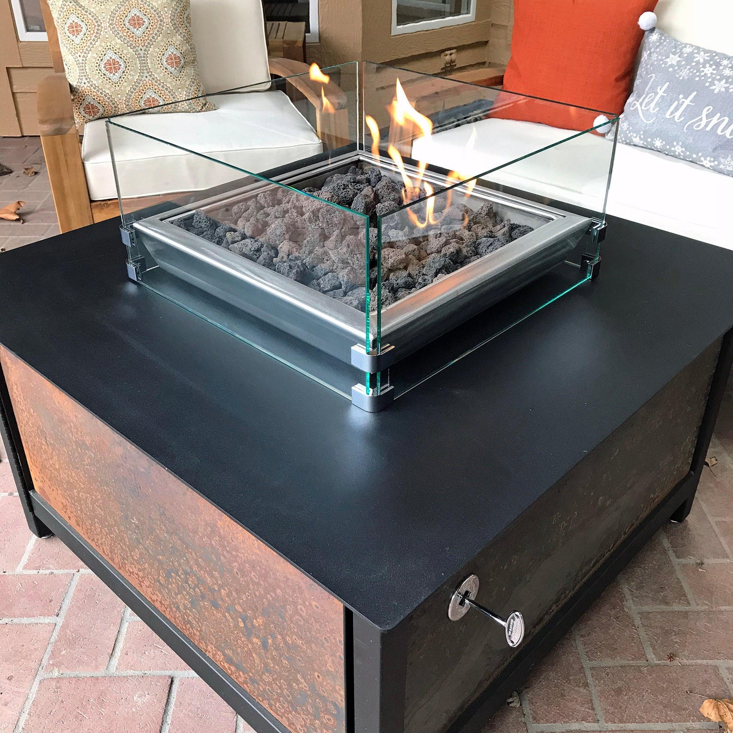 Tempered Glass Wind Guard for IMPACT Fire Tables - Impact Imports