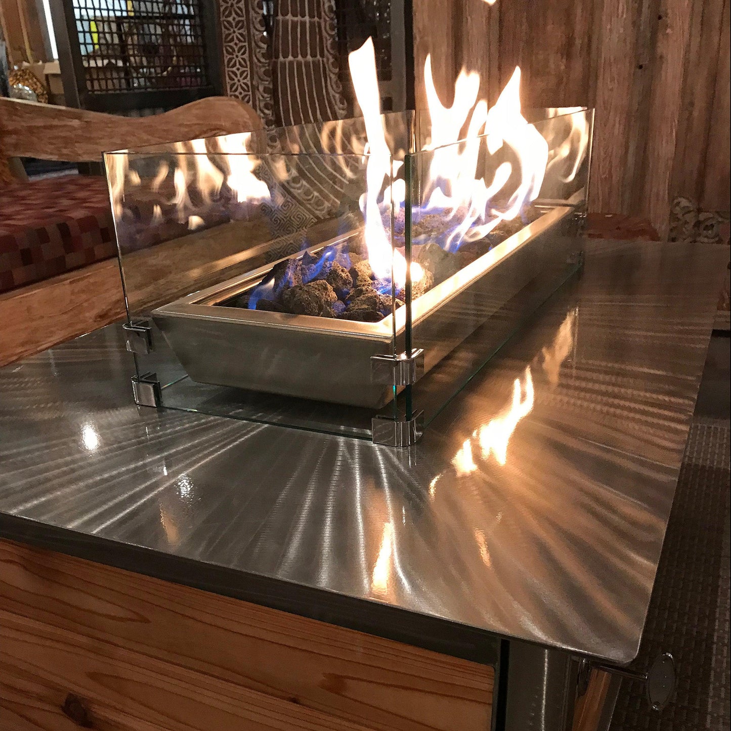 Tempered Glass Wind Guard for IMPACT Fire Tables - Impact Imports