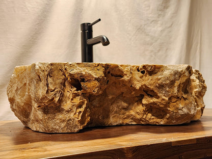 Unique Onyx Natural Stone Vessel Sink, UO1 - Impact Imports
