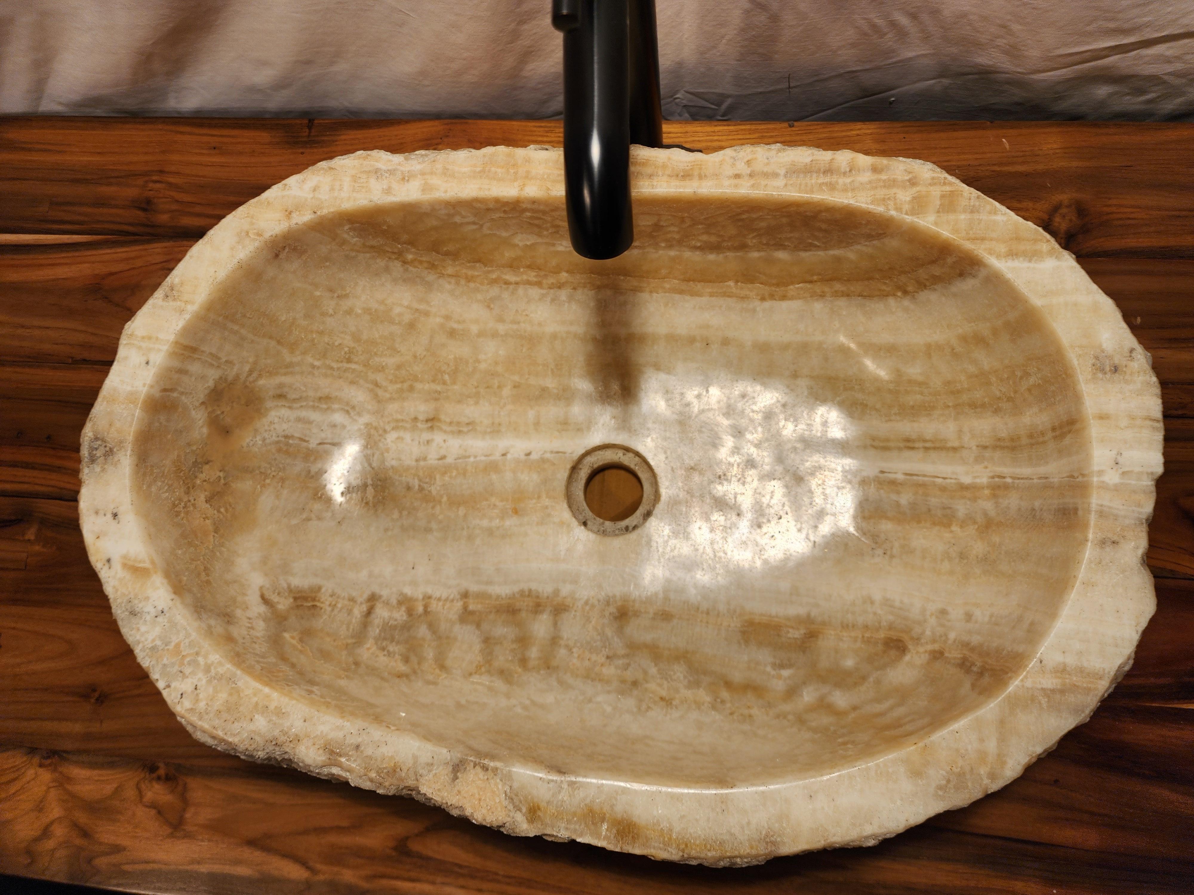 Onyx Vessel Sink with Natural Exterior from Impact Imports Boise ID